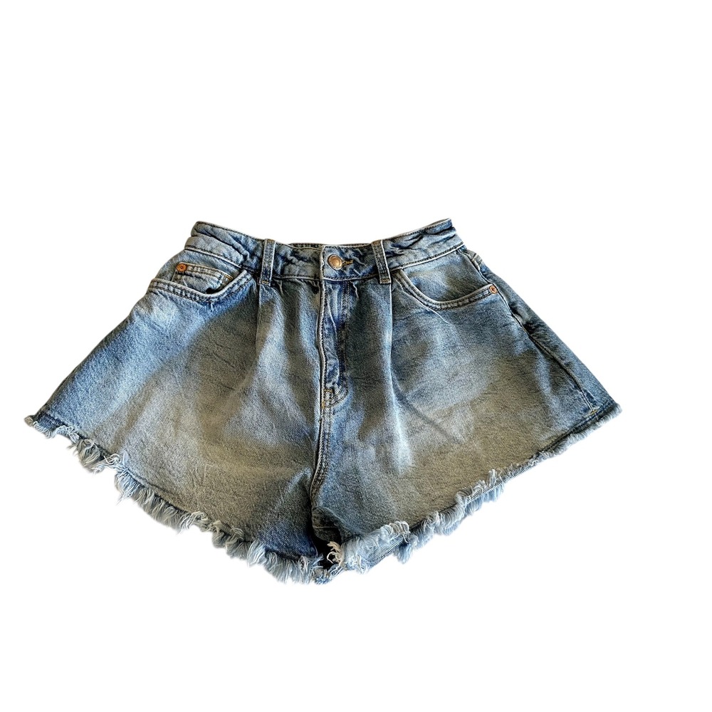 Zara Kids‎ Denim Shorts Blue Frayed Hem Distressed Cutoff Jean Size 10